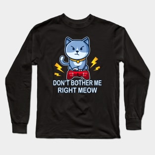 Gaming Cat funny Gamer Gifts Long Sleeve T-Shirt